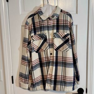 Zara | Men’s Casual Button-Down Shirt/Jacket, Flannel, Plaid, Size XL - EUC